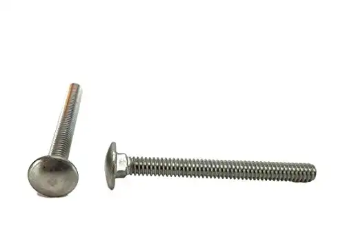 1/4-20 x 2-1/" Carriage Bolt (Cross Nut Installation)