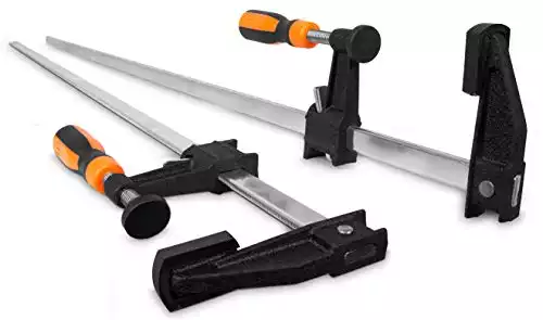 Quick-Adjust 36-Inch Steel Bar Clamps