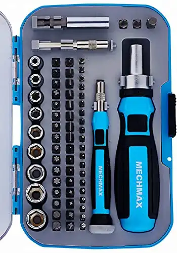 Ratcheting Screwdriver Bits & Socket Set (68 pcs)