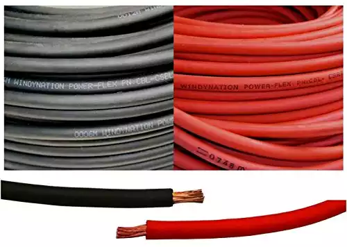 6 AWG (5' Feet Red & Black)