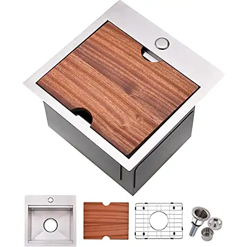 VALISY Top Mount Sink (15"x15")