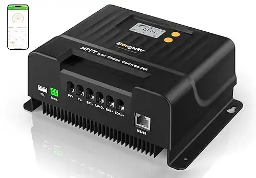 BougeRV MPPT Solar Charge Controller 30A