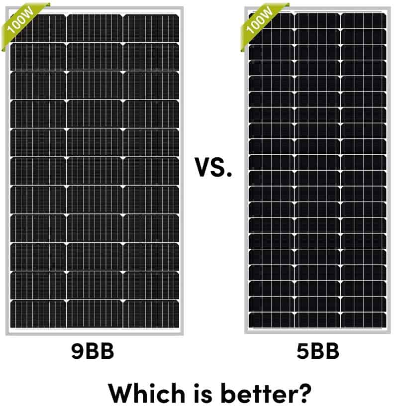 9BB vs. 5BB solar panels