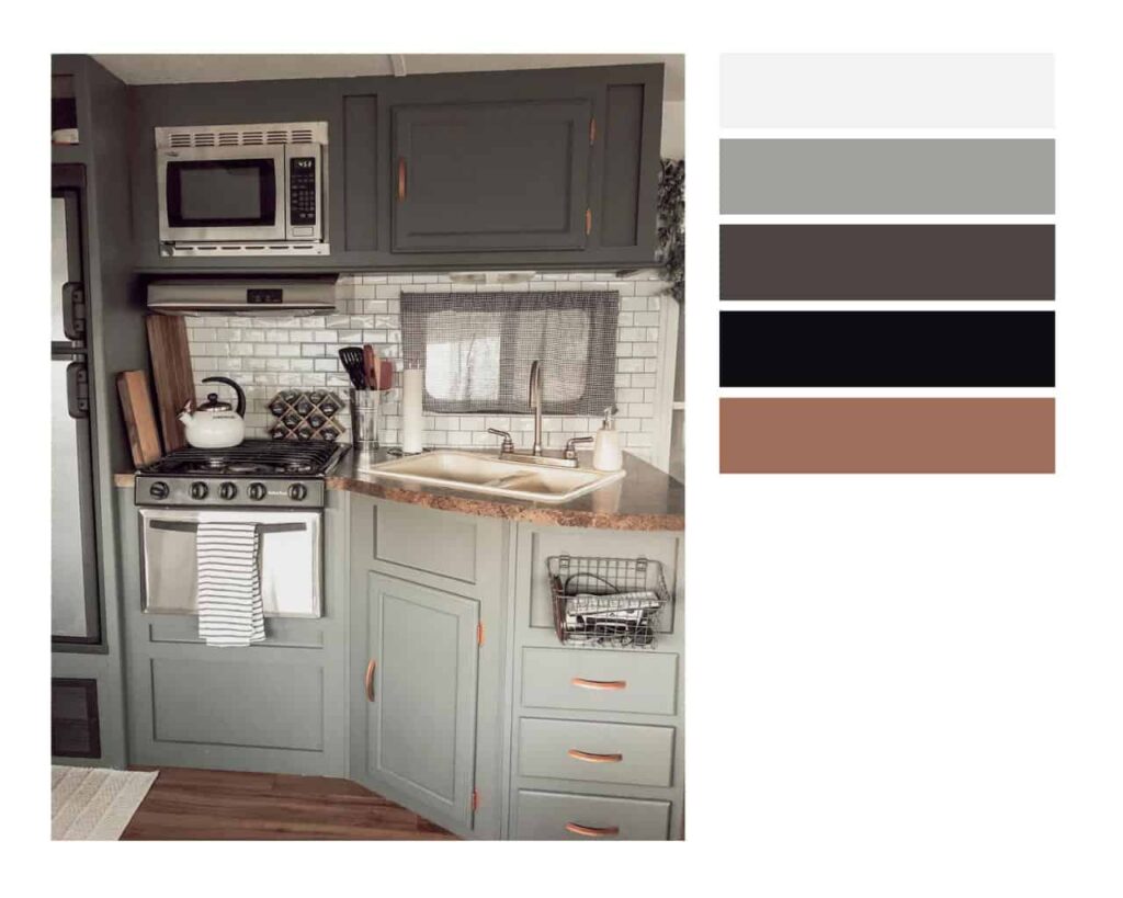 Achromatic color scheme sample