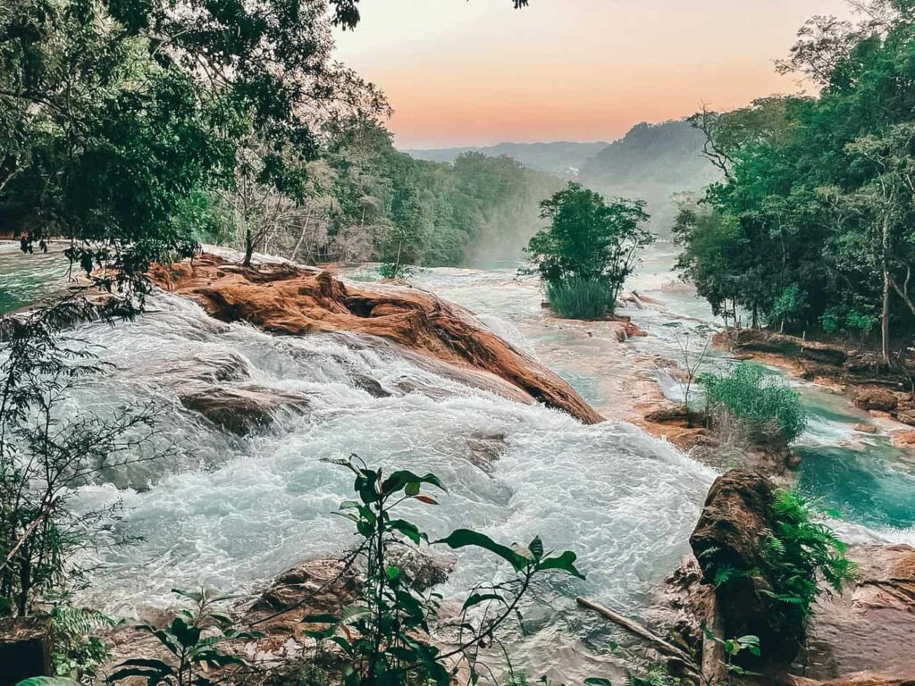 Agua Azul water falls in Chiapas, Mexico
