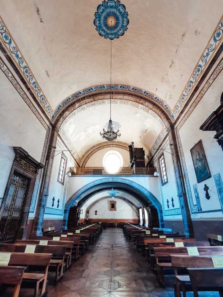 Inside of Patzcuaro's Basilica de Nuestra Senora de Salud