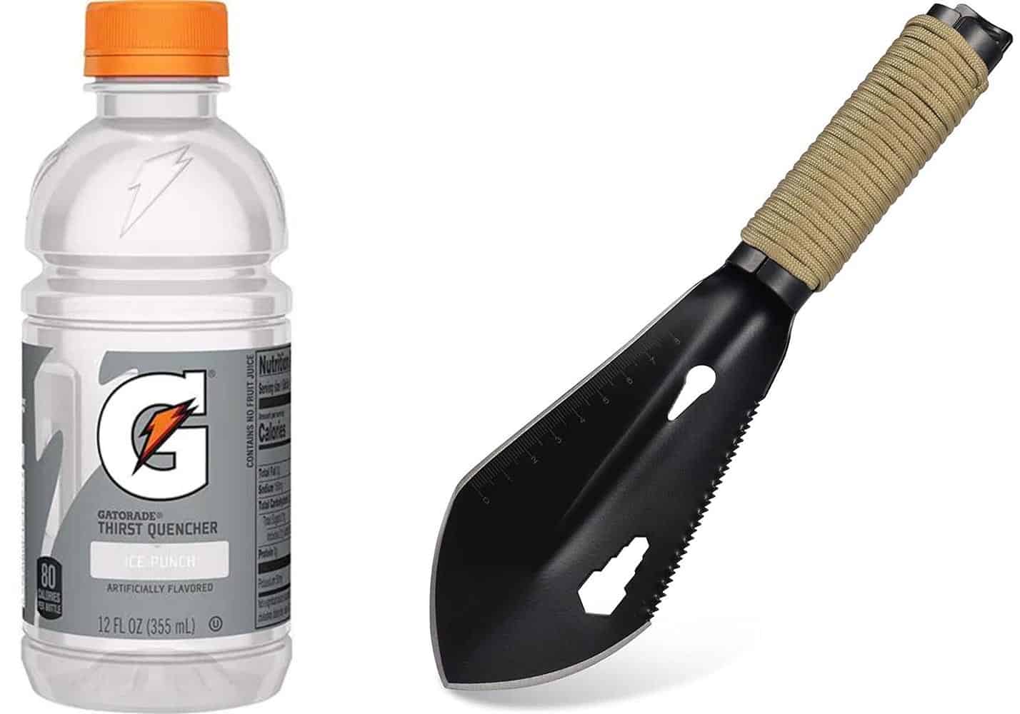 Bottle and trowel bathroom combo