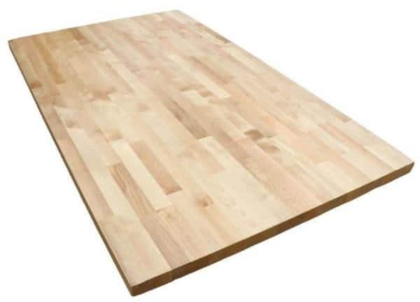 Butcher block board for countertops