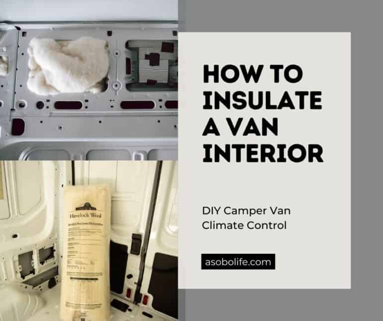 Havlock sheep's wool insulation inside a camper van