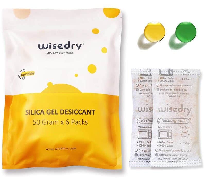 Dessicant gel beads