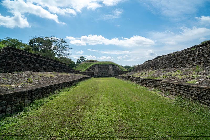 Ball court of the paintings in El Tajin, Mexico