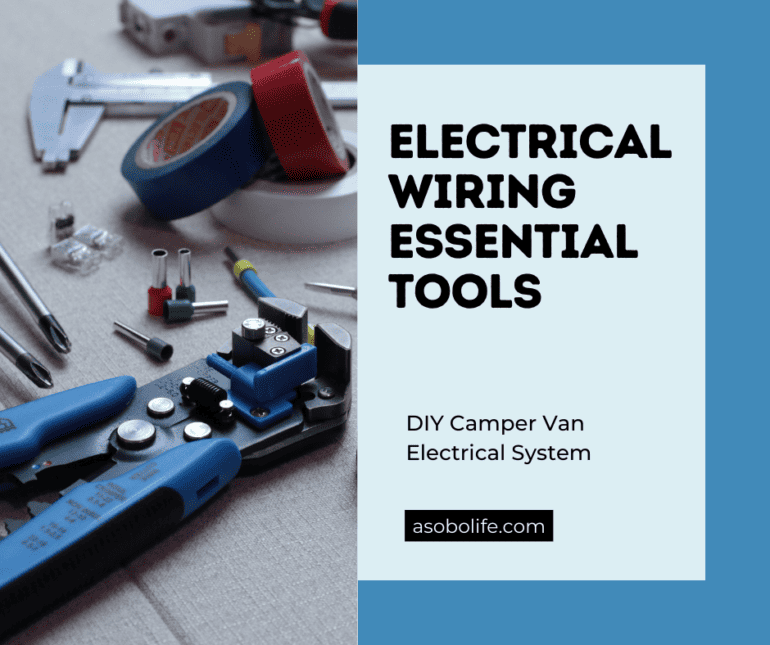 Several tools and materials laying out on a table