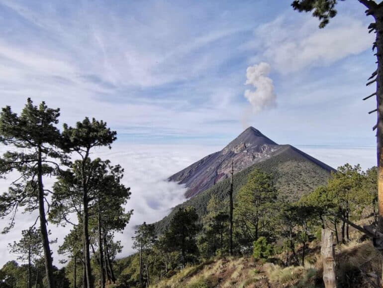 Volcan Fuego - Hiking To Acatenango Base Camp