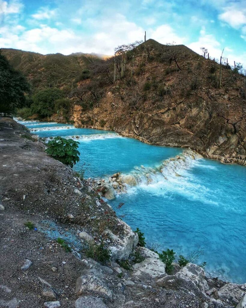 Blue river at Grutas de Tolantongo
