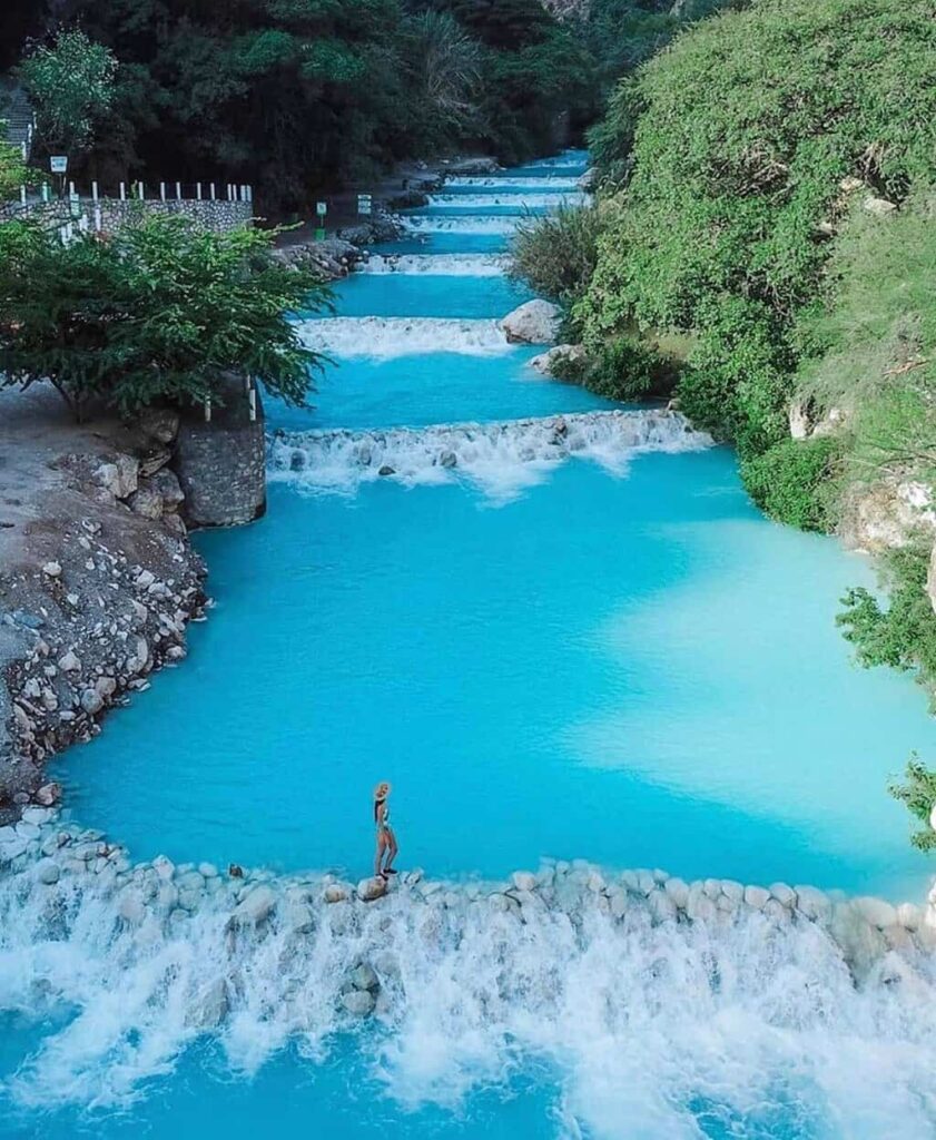 Warm water river flowing at Grutas de Tolantongo