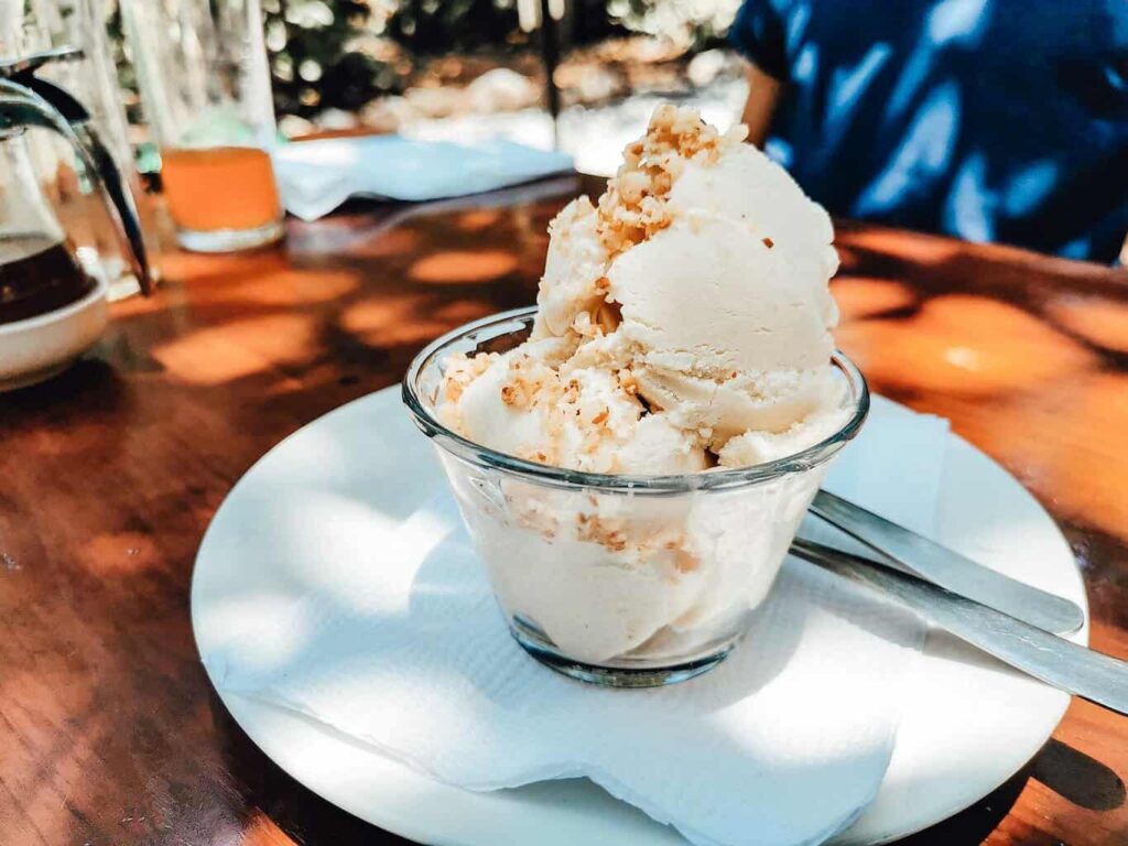 Macadamia Flavor Ice Cream At Valhalla Macadamia Farm In Antigua - Things To Do In Antigua Guatemala