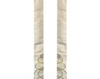 Ripples (Style -B) Contemporary Clergy Stole (White, Purple, Red, Green, Blue)