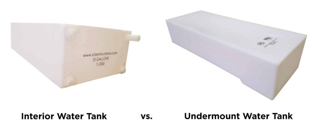 Interior vs Undermount Fresh Water Tanks