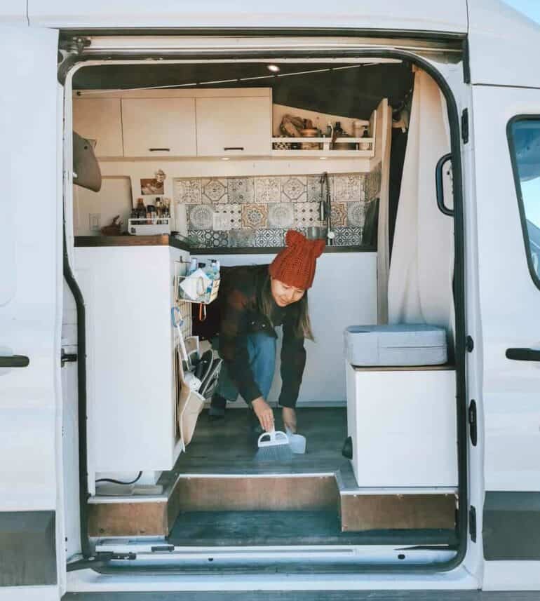 Cleaning A Camper Van - Starting Van Life