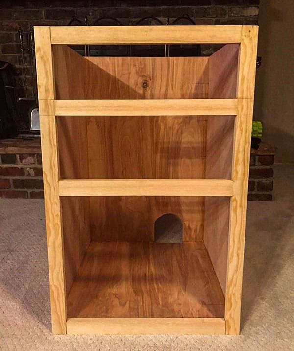 Kitchen cabinet frame