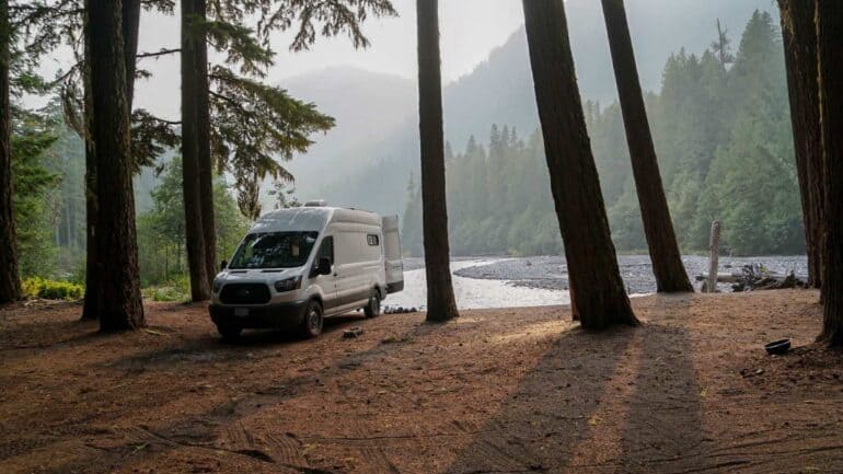 Boondocking on national forest land