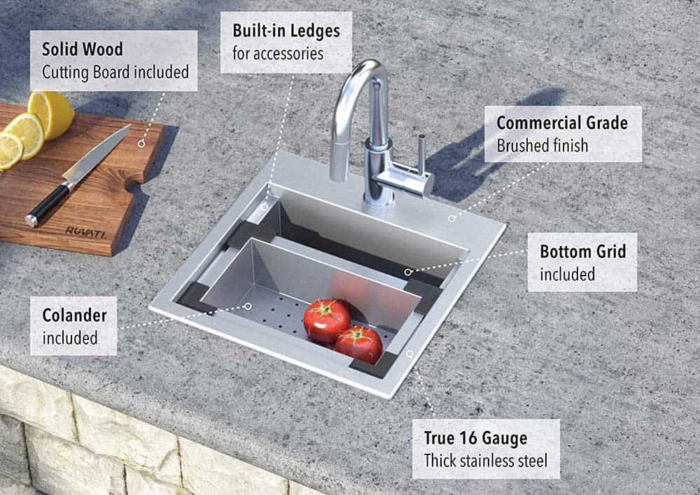 Ruvati RV top mount sink