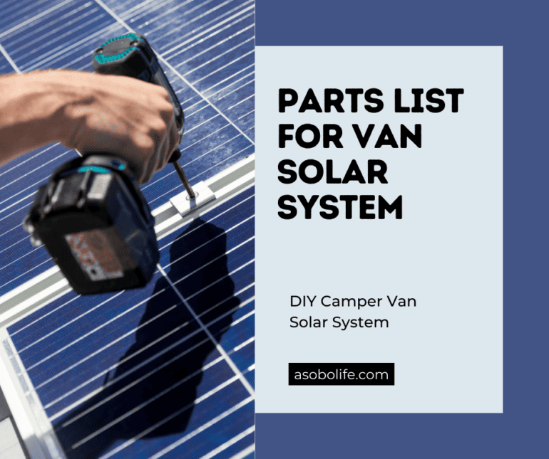A drill fixing down a solar panel alongside the post's title.