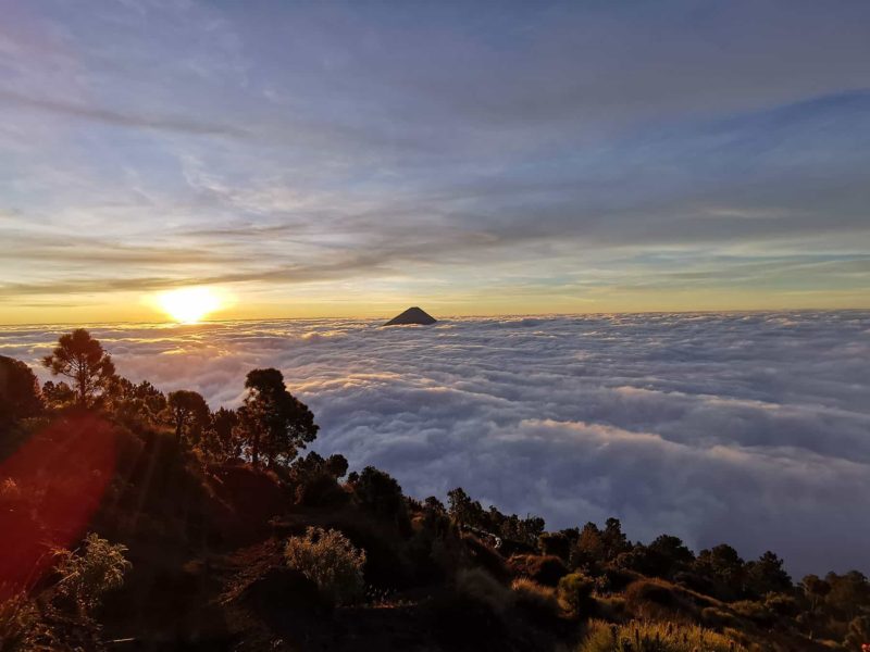 Sunrise at Acatenango basecamp