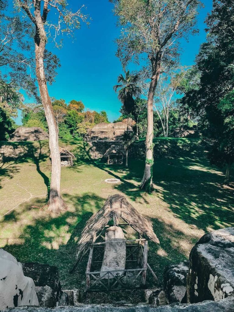Group E ruins in Uaxactun, Guatemala