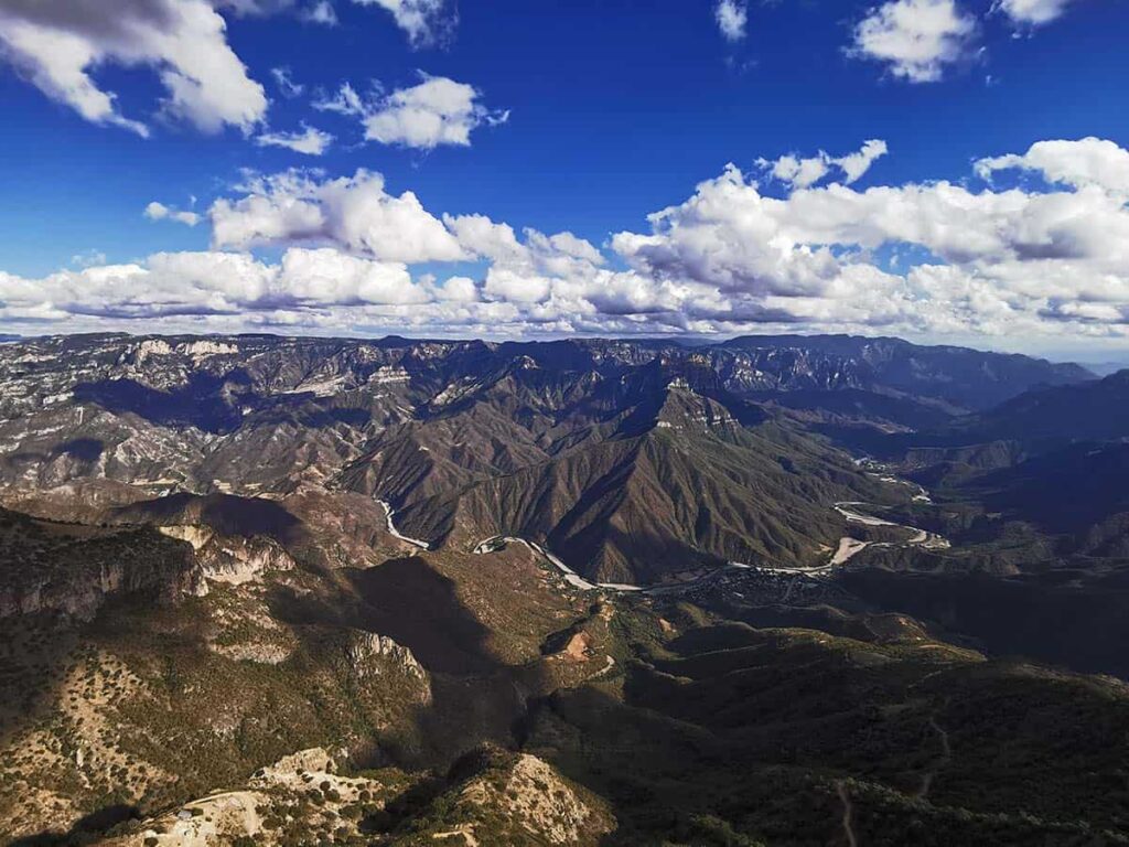 Copper Canyon aerial lookout from the Divisadero lookout point