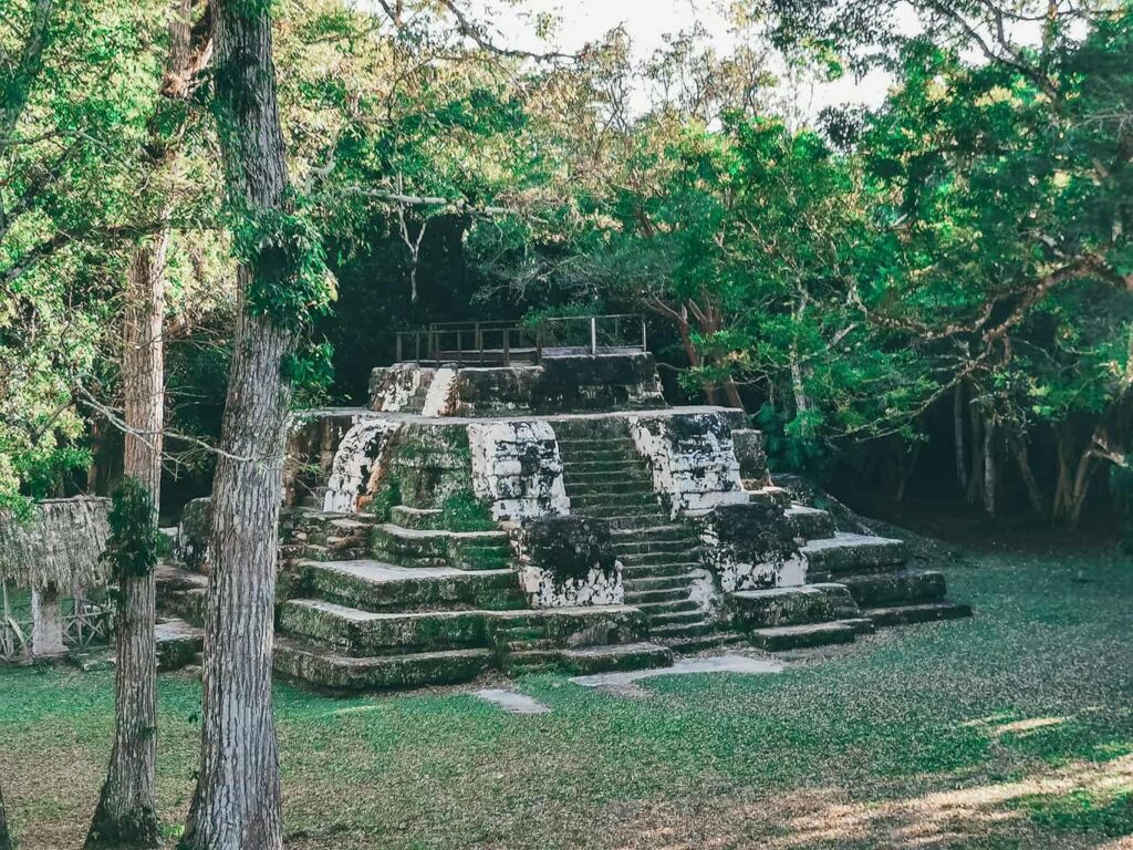 One of the pyramid ruins in Uaxactun, Guatemala