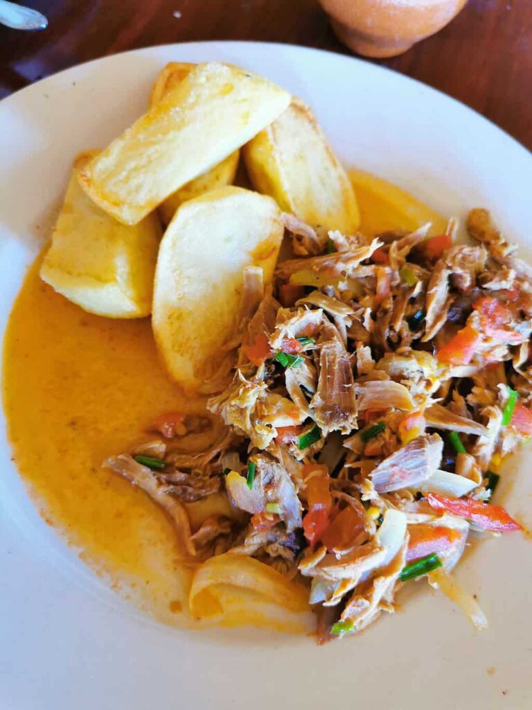 Lunch at the Restarante Uaxactun in Guatemala