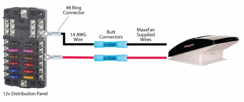 Wiring Maxxair Fan To 12v Distribution Block