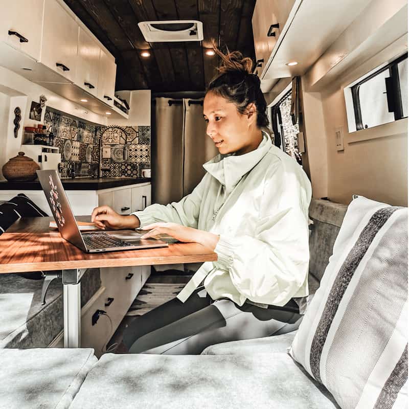 Working In Our Camper Van