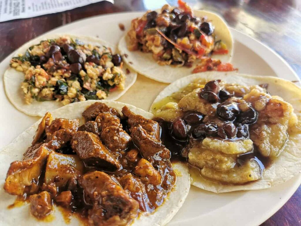 Four Yucatan tacos